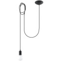 Lampa Wisząca Edison 1 Long Czarny SL.0369 Sollux
