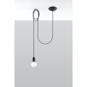 Lampa Wisząca Edison 1 Long Czarny SL.0369 Sollux