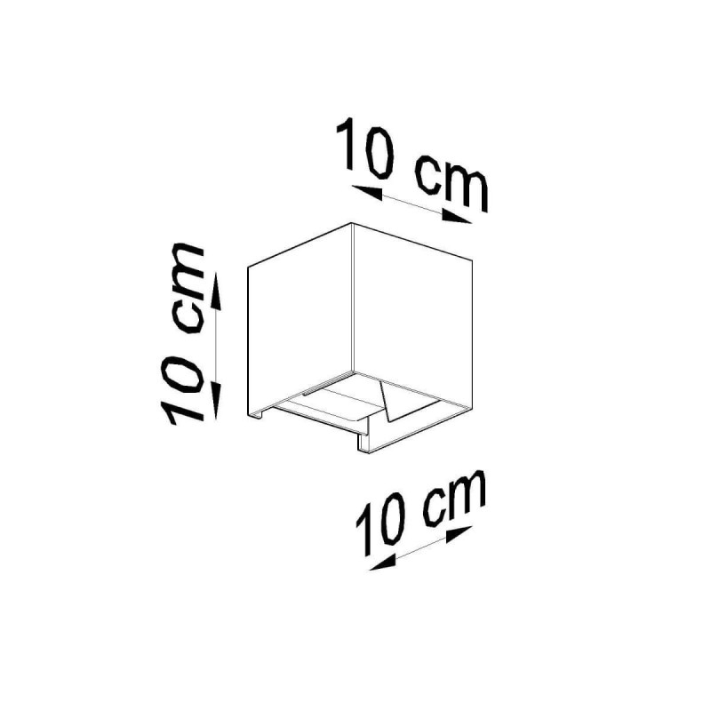 Kinkiet LUCA Czarny LED IP54 SL.0545 Sollux
