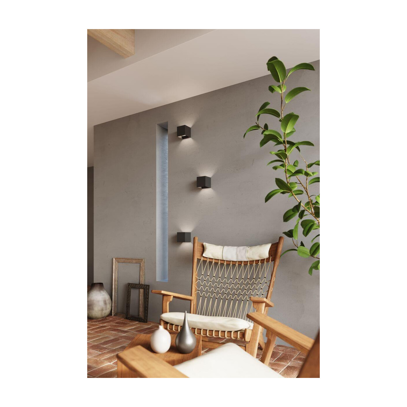 Kinkiet LUCA Czarny LED IP54 SL.0545 Sollux