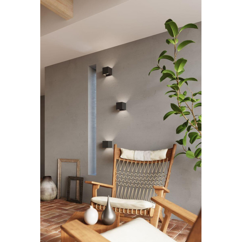 Kinkiet LUCA Czarny LED IP54 SL.0545 Sollux