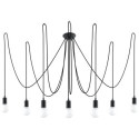 Żyrandol Edison 7 Czarny SL.0372 Sollux
