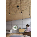 Żyrandol Edison 7 Czarny SL.0372 Sollux