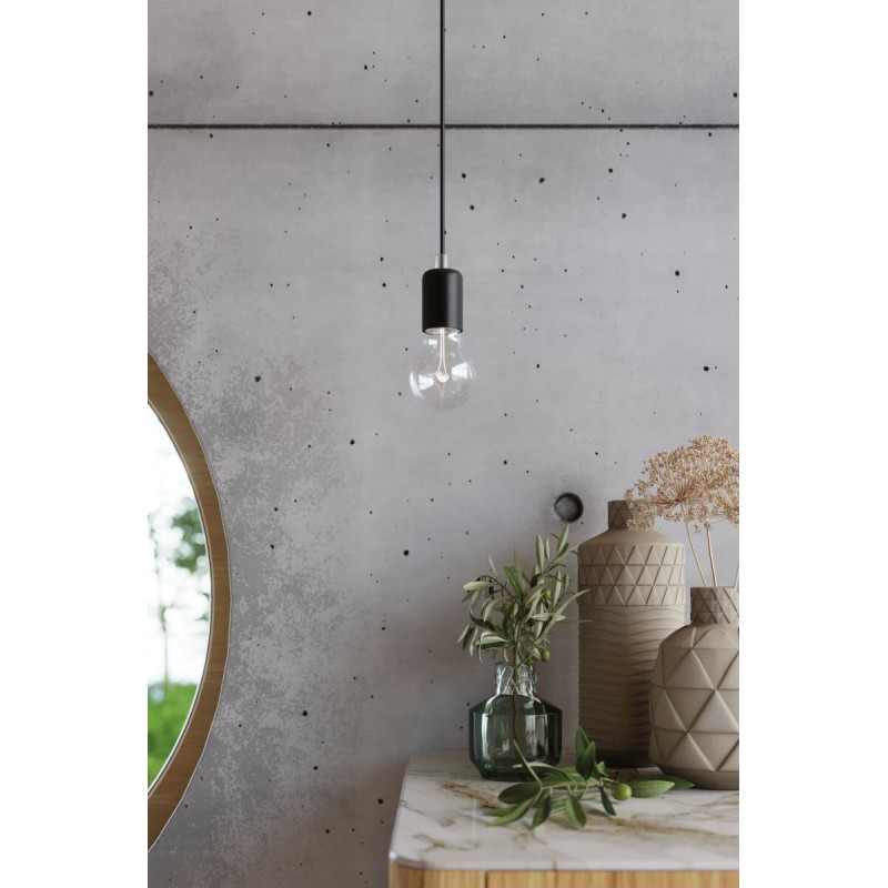 Żyrandol Edison 7 Czarny SL.0372 Sollux