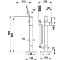 Bateria Wannowa Wolnostojąca Logon Czarna 5135-510-81 KFA