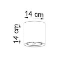 Plafon Cullo 140 Beton SL.0645 Sollux