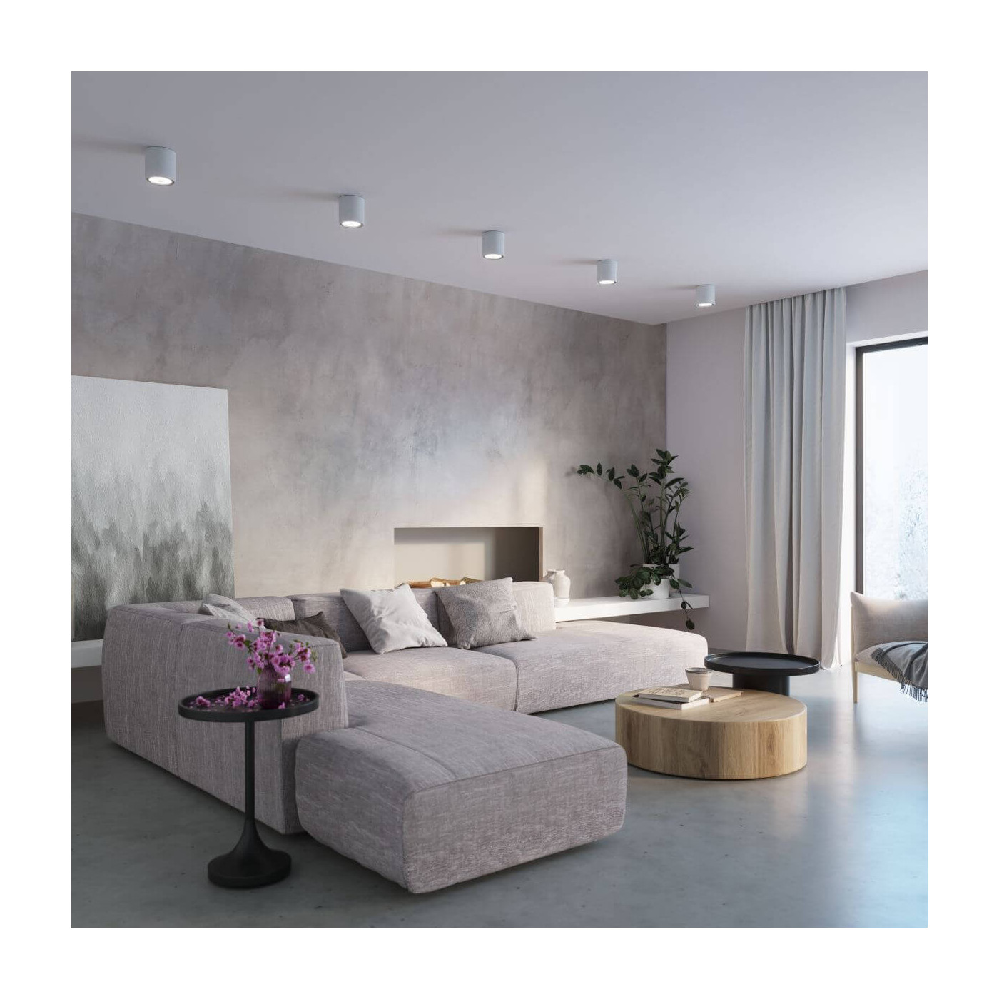 Plafon Cullo 140 Beton SL.0645 Sollux