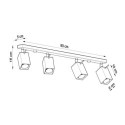 Plafon Merida 4L Czarny SL.0459 Sollux