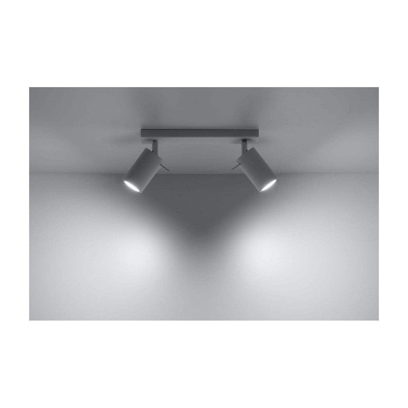 Plafon Ring 2 Biały SL.0088 Sollux