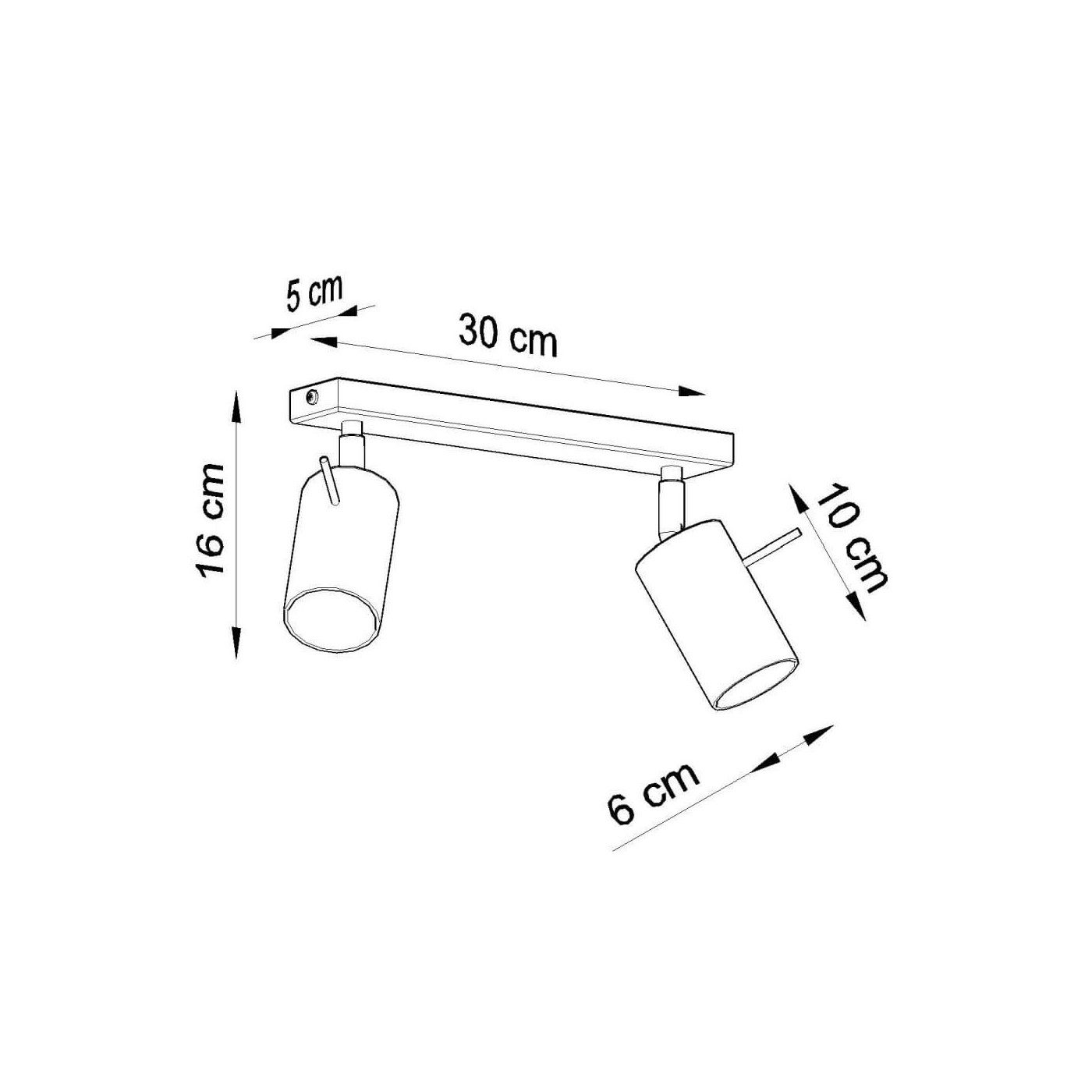 Plafon Ring 2 Biały SL.0088 Sollux