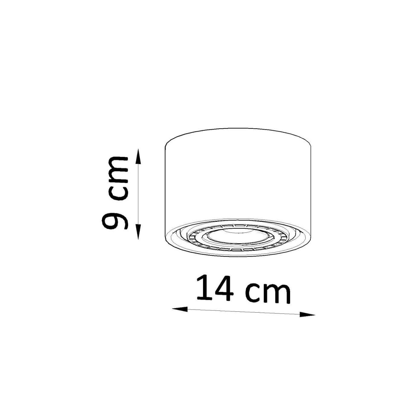 Plafon Basic 1 Beton SL.0881 Sollux