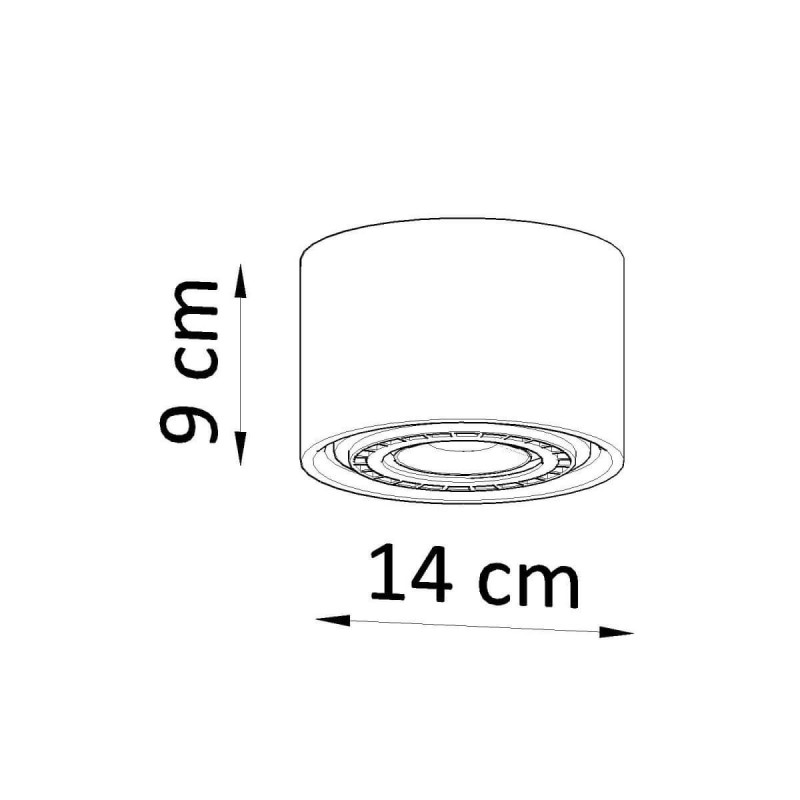 Plafon Basic 1 Beton SL.0881 Sollux