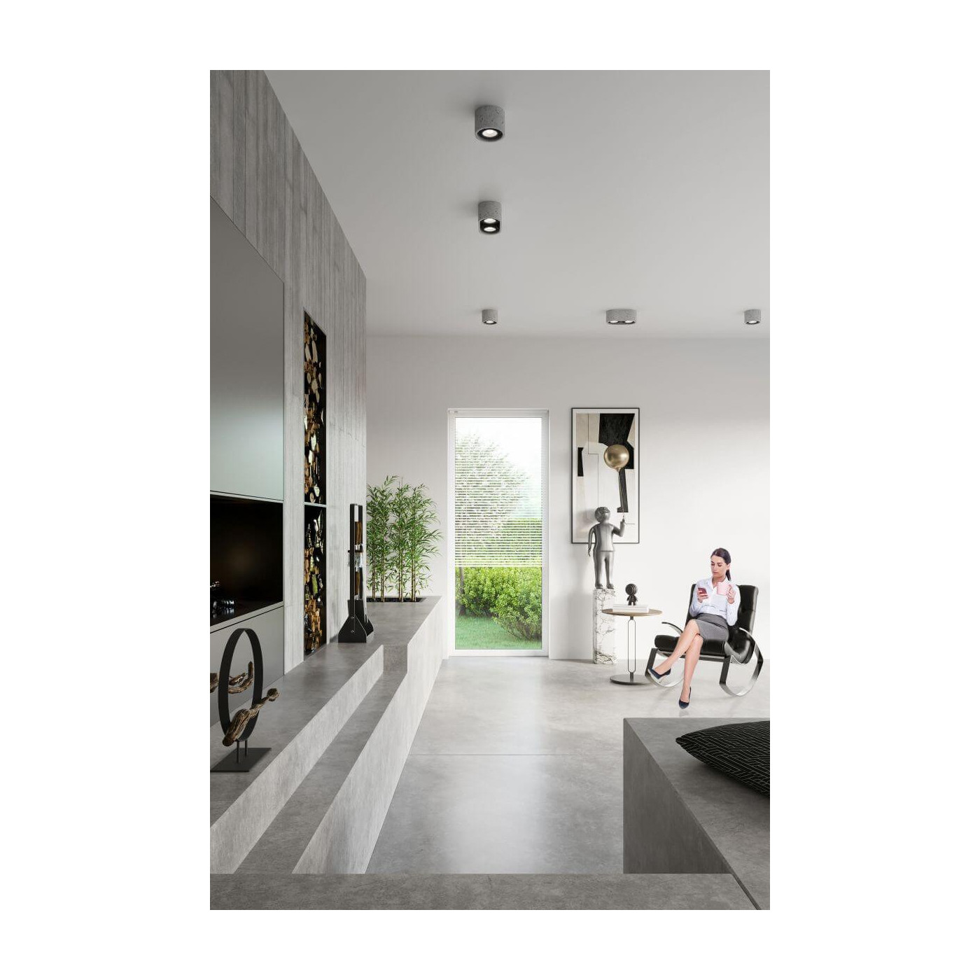 Plafon Basic 1 Beton SL.0881 Sollux
