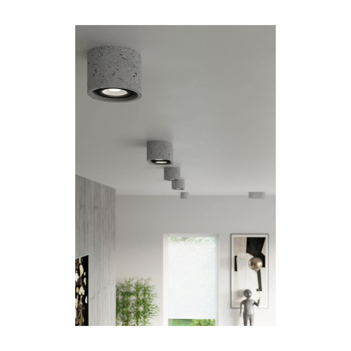 Plafon Basic 1 Beton SL.0881 Sollux
