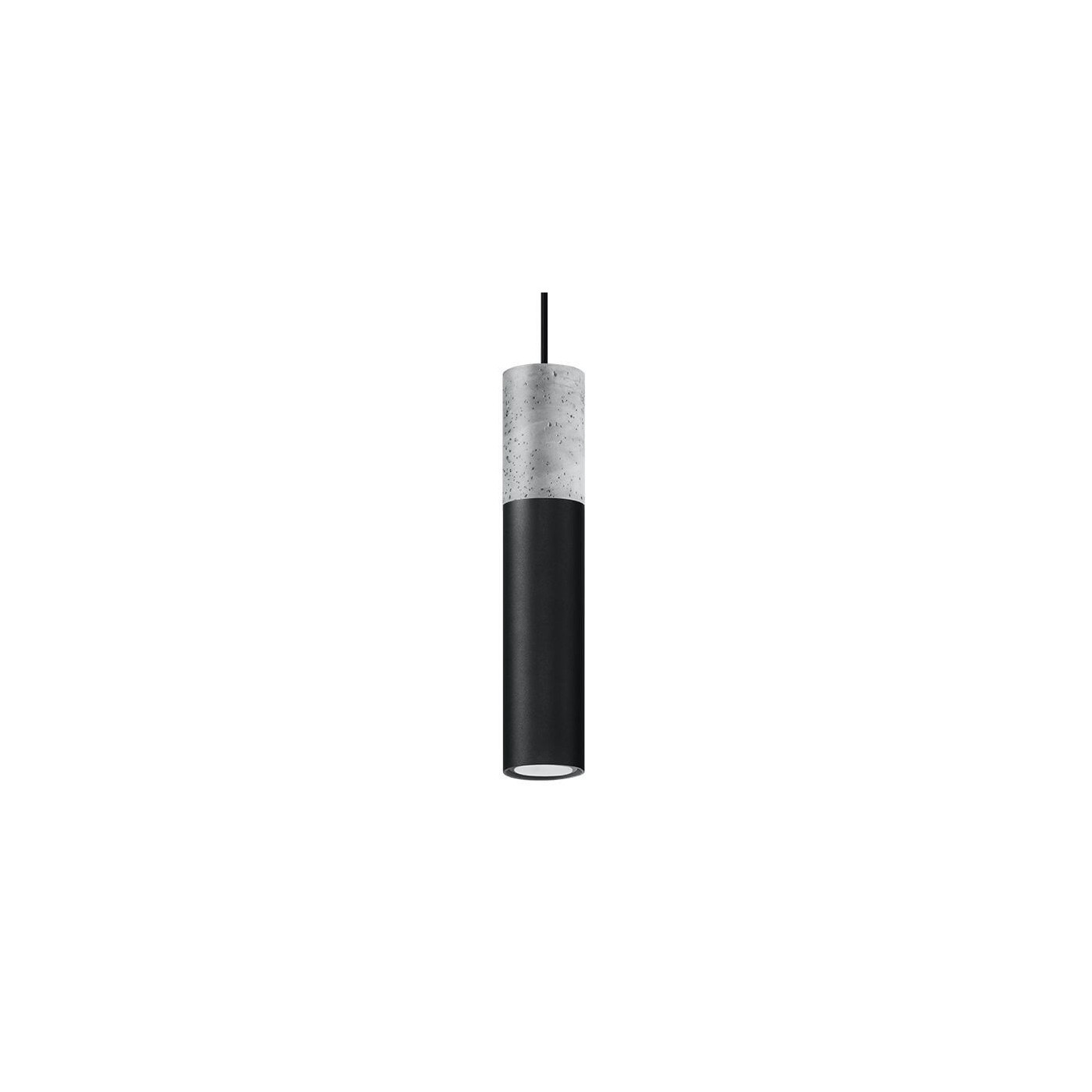 Lampa Wisząca Borgio 1 Czarny SL.0650 Sollux