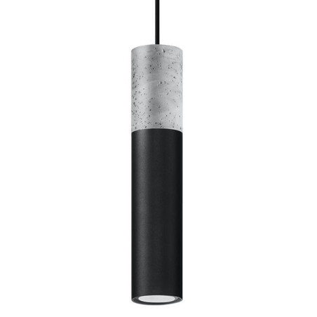Lampa Wisząca Borgio 1 Czarny SL.0650 Sollux