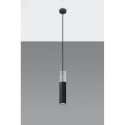 Lampa Wisząca Borgio 1 Czarny SL.0650 Sollux