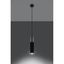 Lampa Wisząca Borgio 1 Czarny SL.0650 Sollux