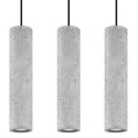 Lampa Wisząca Luvo Szary 3 SL.0655 Sollux