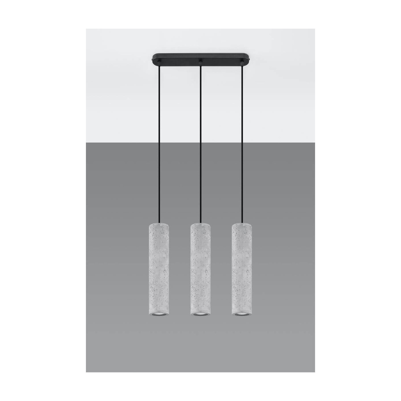 Lampa Wisząca Luvo Szary 3 SL.0655 Sollux