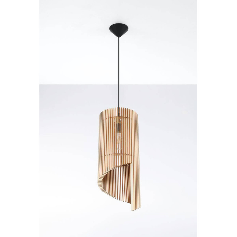 Lampa Wisząca Alexia Naturalne Drewno SL.0640 Sollux