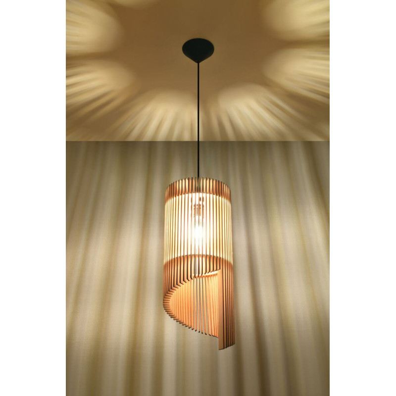 Lampa Wisząca Alexia Naturalne Drewno SL.0640 Sollux