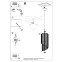Lampa Wisząca Alexia Naturalne Drewno SL.0640 Sollux