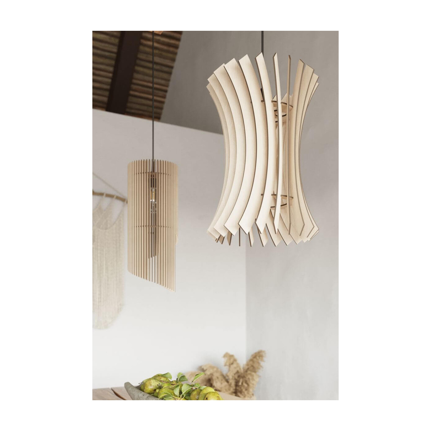 Lampa Wisząca Alexia Naturalne Drewno SL.0640 Sollux