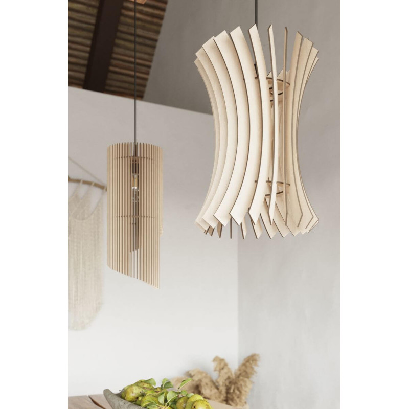 Lampa Wisząca Alexia Naturalne Drewno SL.0640 Sollux