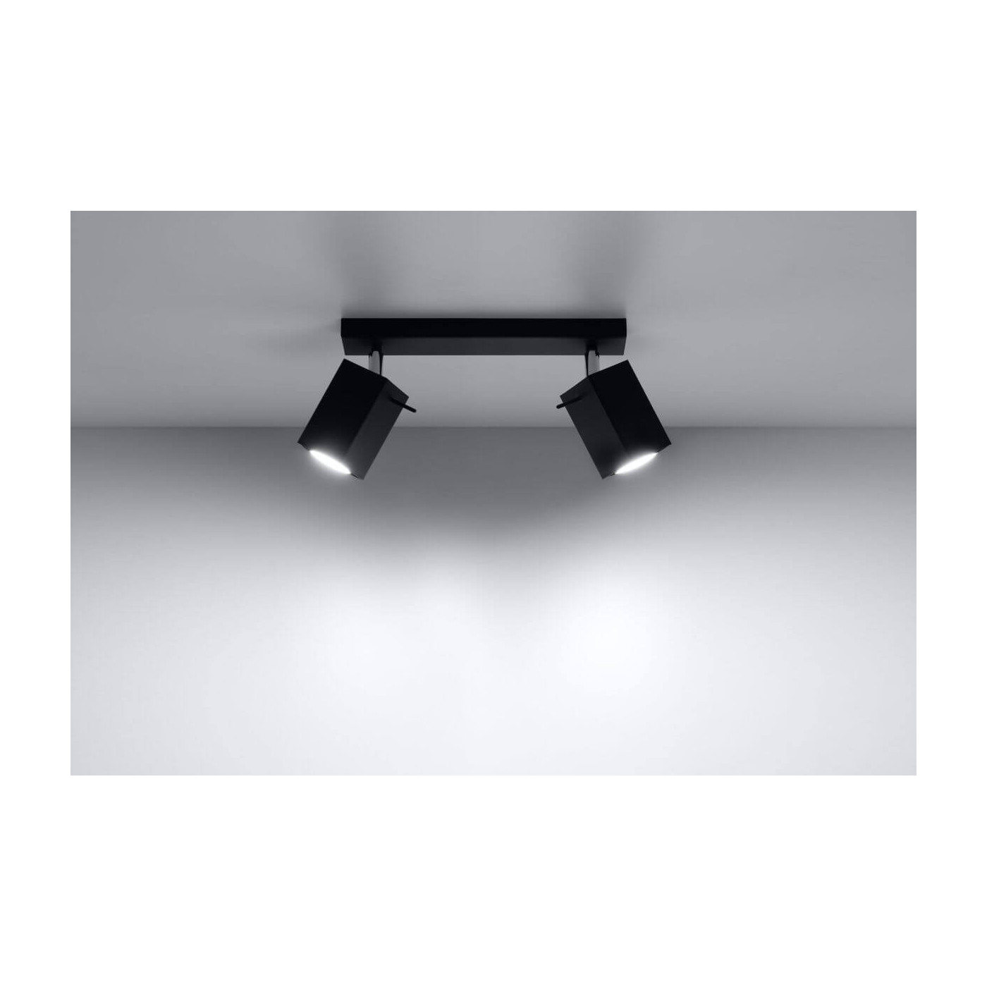 Plafon Merida 2 Czarny SL.0100 Sollux