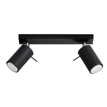 Plafon Ring 2 Czarny SL.0092 Sollux