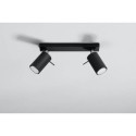Plafon Ring 2 Czarny SL.0092 Sollux