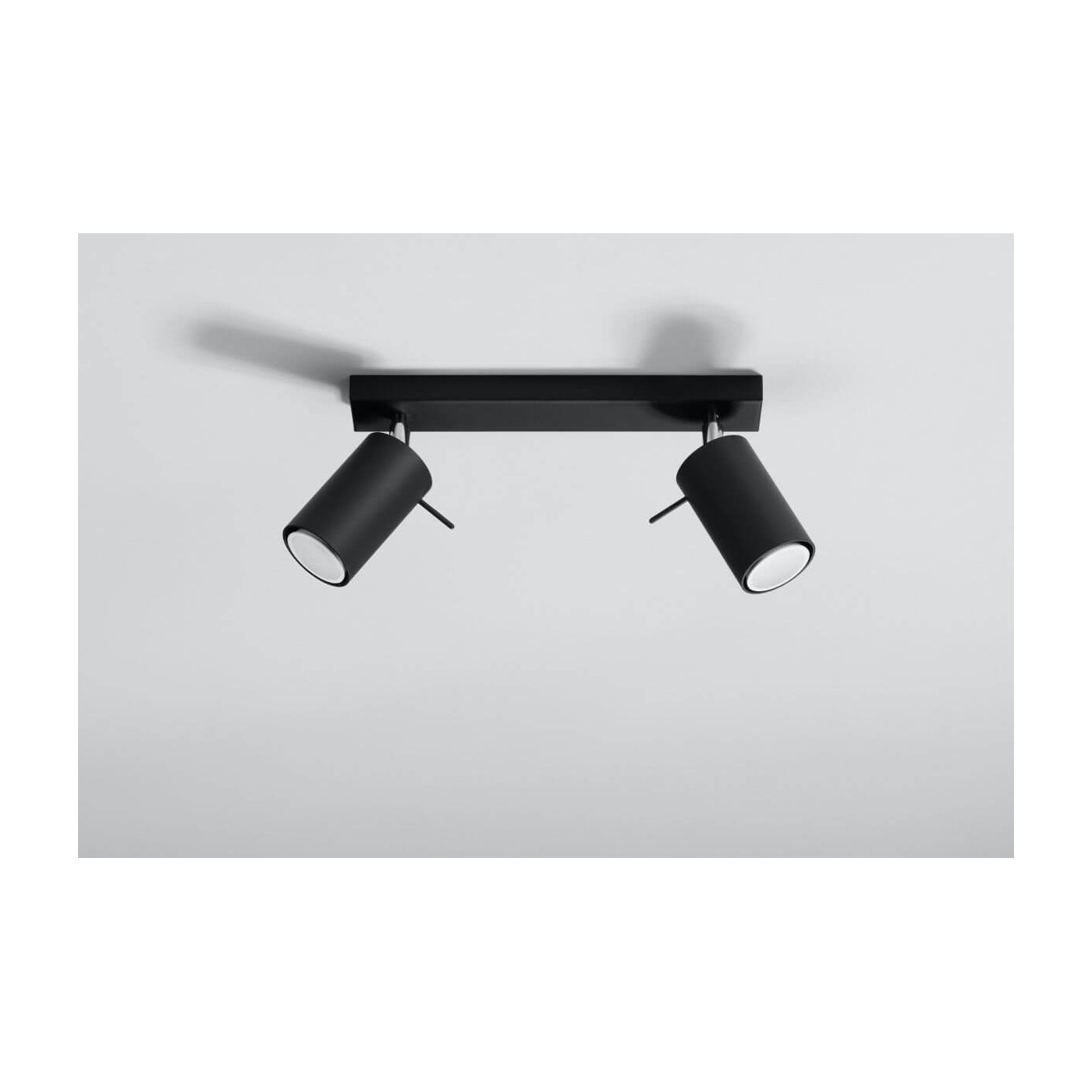 Plafon Ring 2 Czarny SL.0092 Sollux