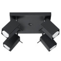 Plafon Merida 4 Czarny SL.0102 Sollux