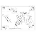 Plafon Merida 4 Czarny SL.0102 Sollux
