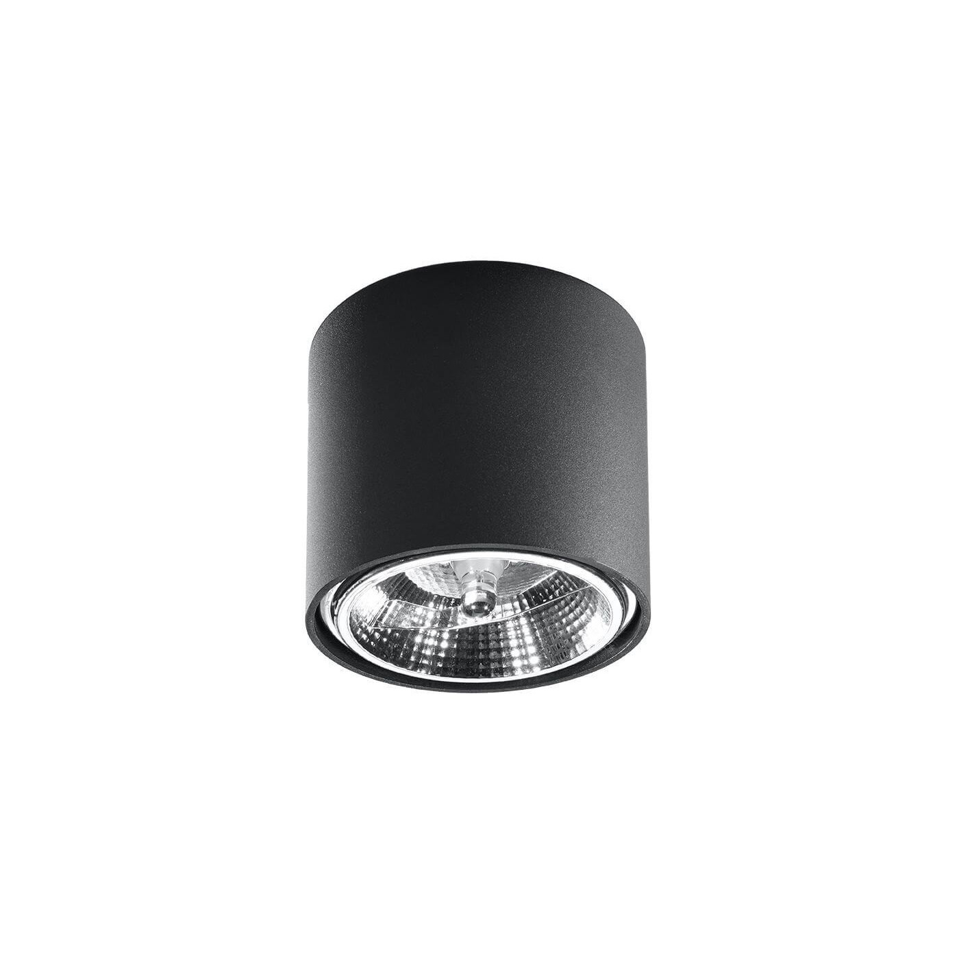 Plafon Tiube Czarny SL.0697 Sollux