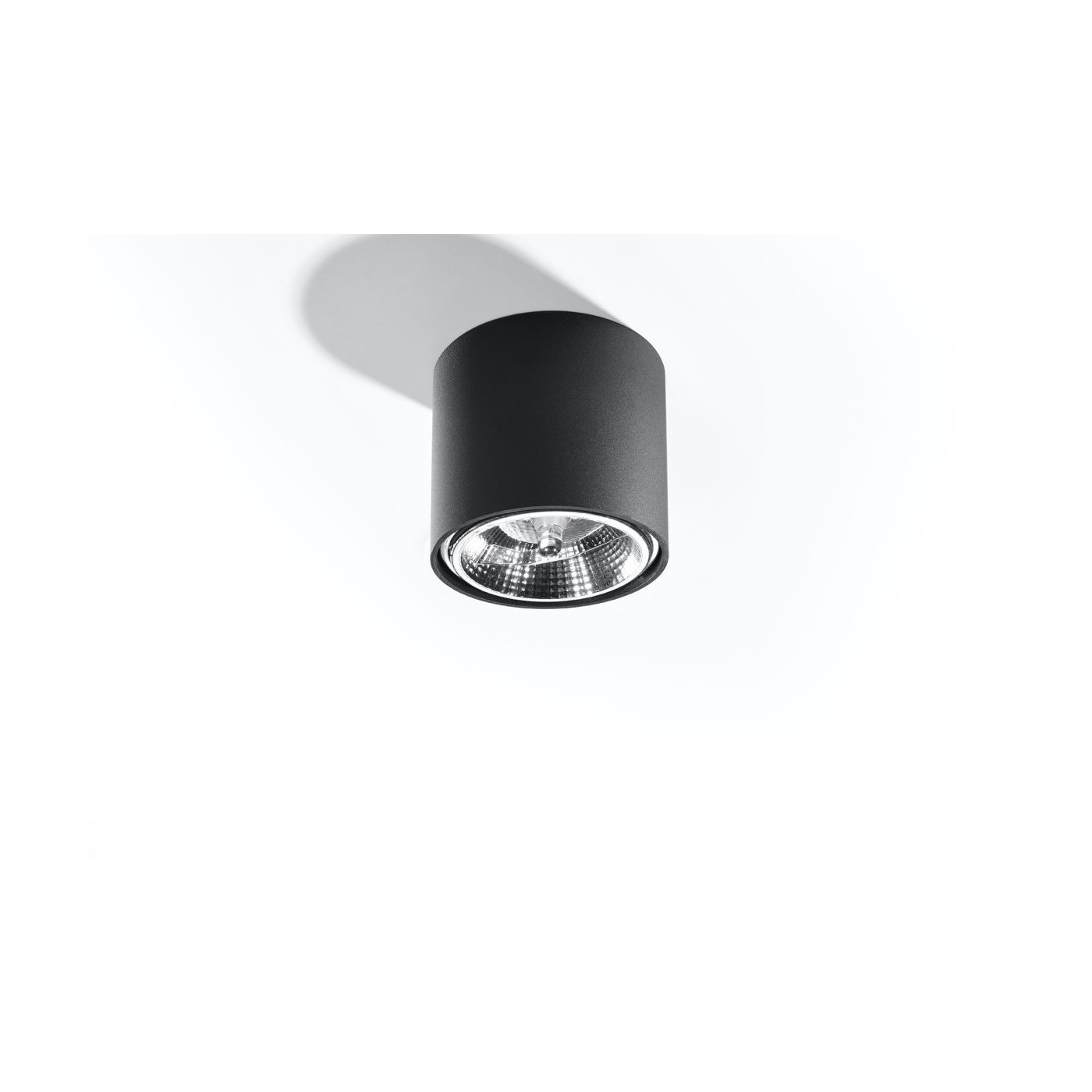Plafon Tiube Czarny SL.0697 Sollux