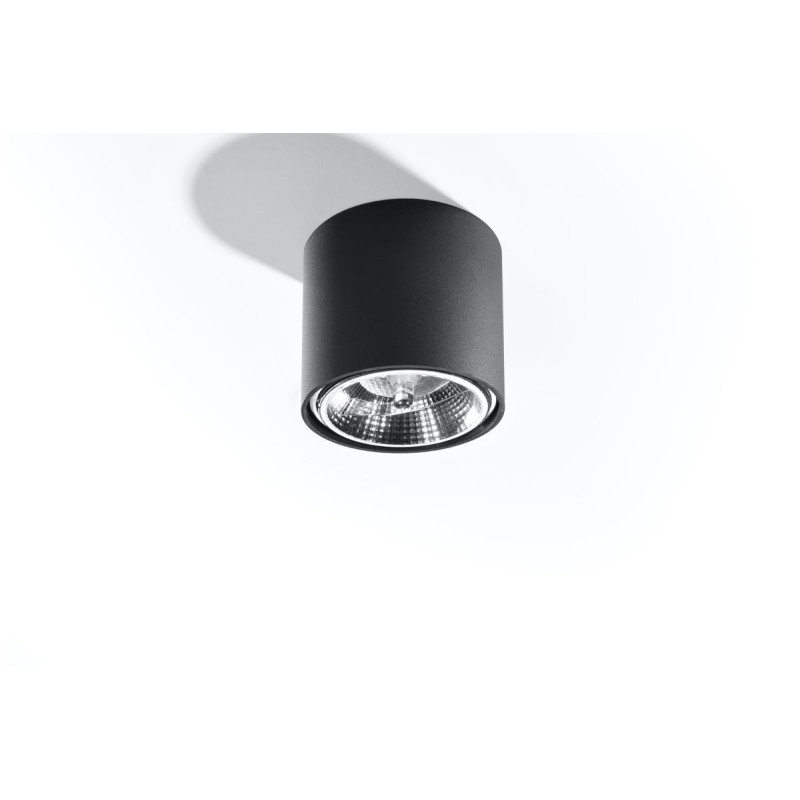 Plafon Tiube Czarny SL.0697 Sollux