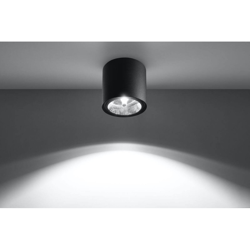 Plafon Tiube Czarny SL.0697 Sollux