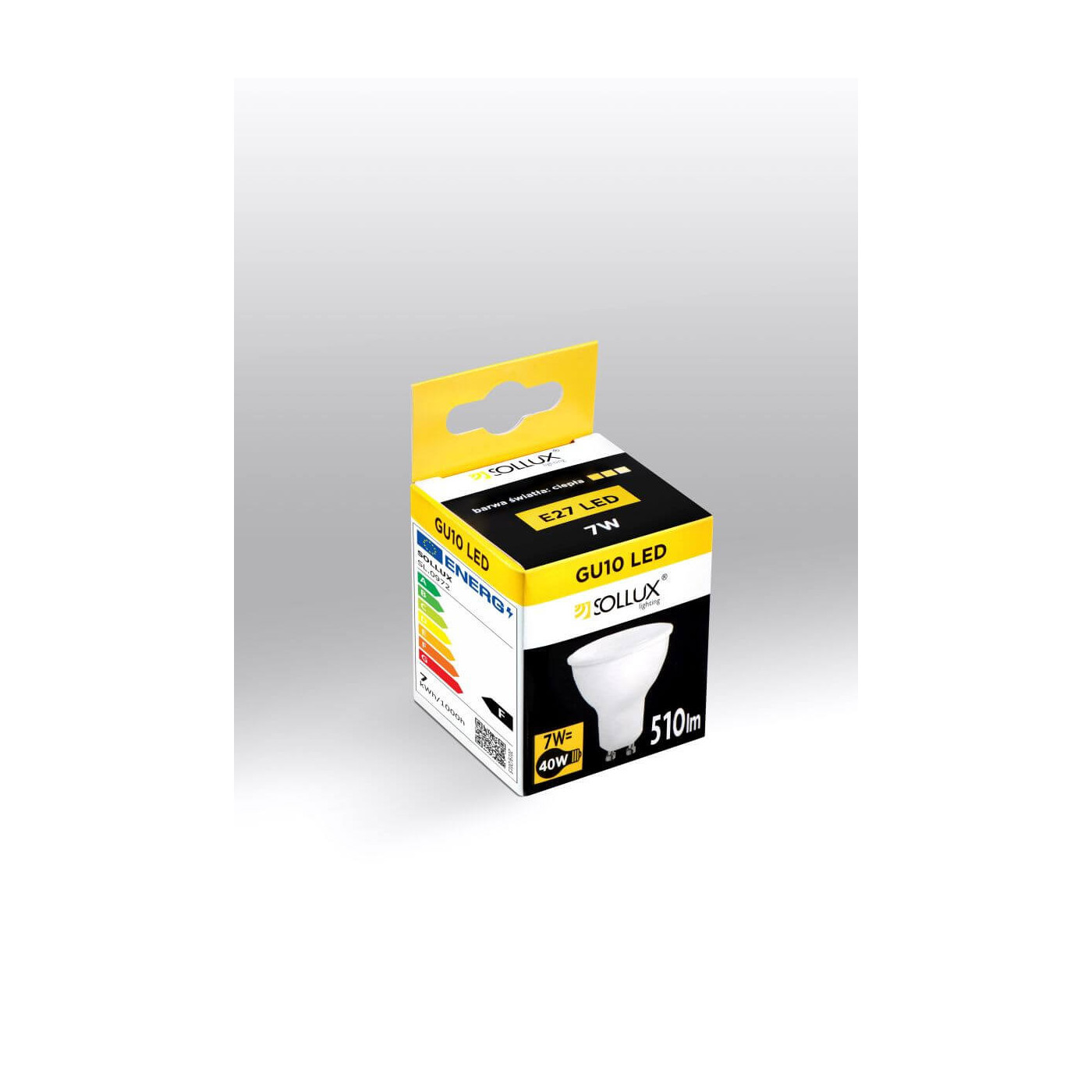 Żarówka LED GU10 3000K 7W 510lm SL.0972 Sollux