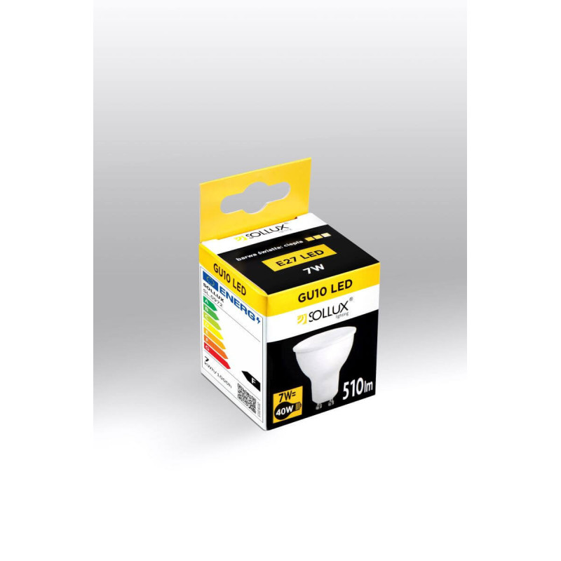 Żarówka LED GU10 3000K 7W 510lm SL.0972 Sollux