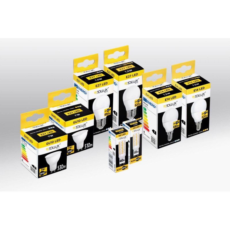 Żarówka LED GU10 3000K 7W 510lm SL.0972 Sollux
