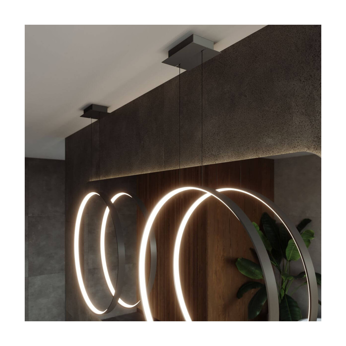 Lampa Wisząca Rio 78 Czarny LED 3000K TH.118 Sollux