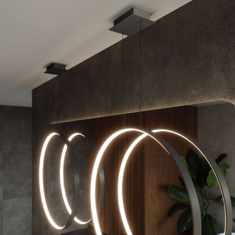 Lampa Wisząca Rio 78 Czarny LED 3000K TH.118 Sollux