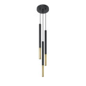 Lampa Wisząca Mozaica 3P Czarny/Złoty SL.0893 Sollux
