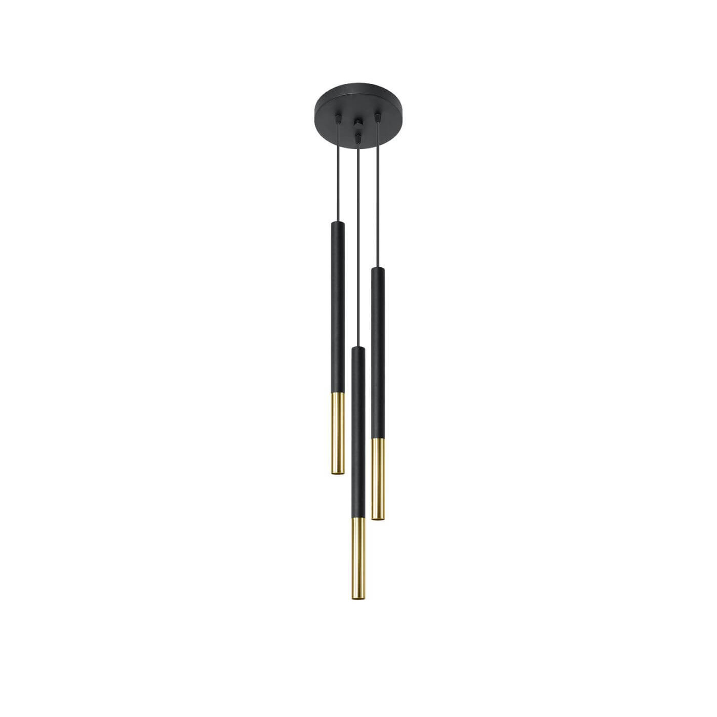 Lampa Wisząca Mozaica 3P Czarny/Złoty SL.0893 Sollux
