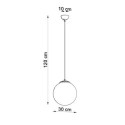 Lampa Wisząca Ugo 30 Chrom SL.0264 Sollux