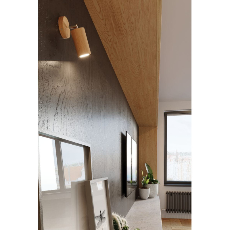 Kinkiet Berg Naturalne Drewno SL.0701 Sollux
