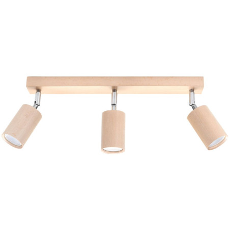 Plafon Berg 3 Naturalne Drewno SL.0703 Sollux