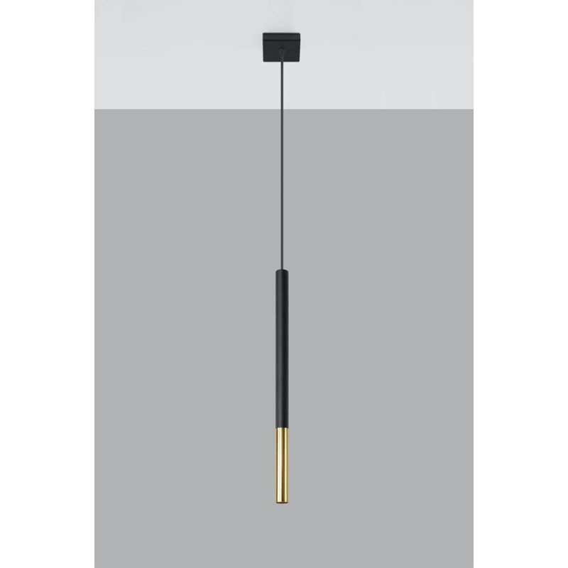 Lampa Wisząca Mozaica 1 Czarny/Złoty SL.0891 Sollux